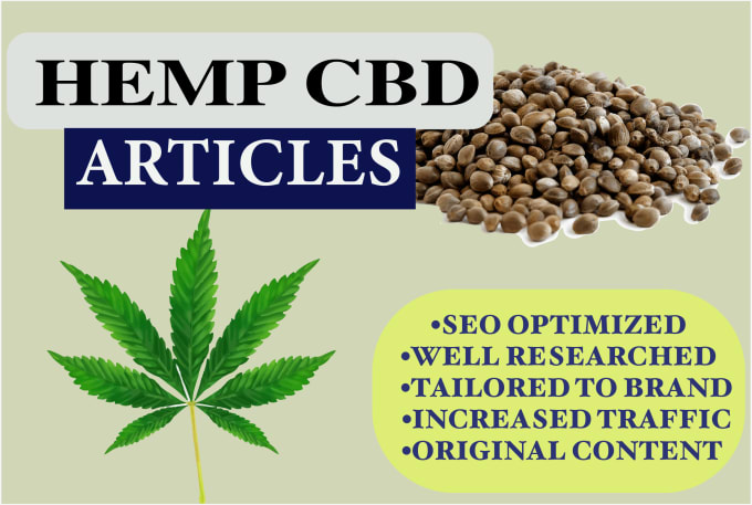 Gig Preview - Write SEO optimized articles on hemp