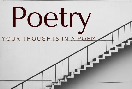 Gig Preview - Exceptionally ghostwrite your poem and poetry