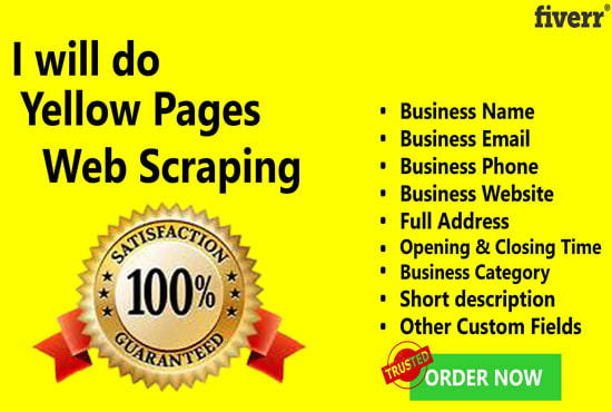 Gig Preview - Do yellow pages scraping and web scraping