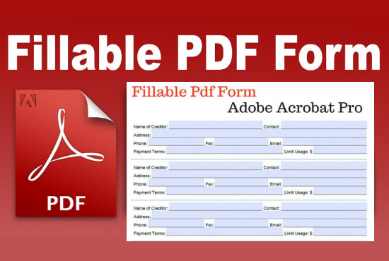 Gig Preview - Do fillable pdf form creation