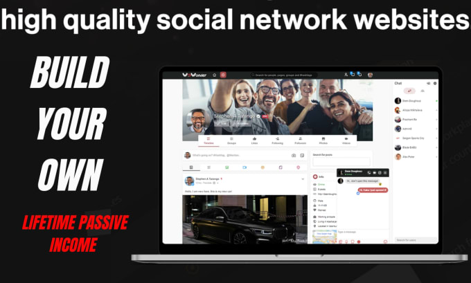 Gig Preview - Create and customize your wowonder social network platform