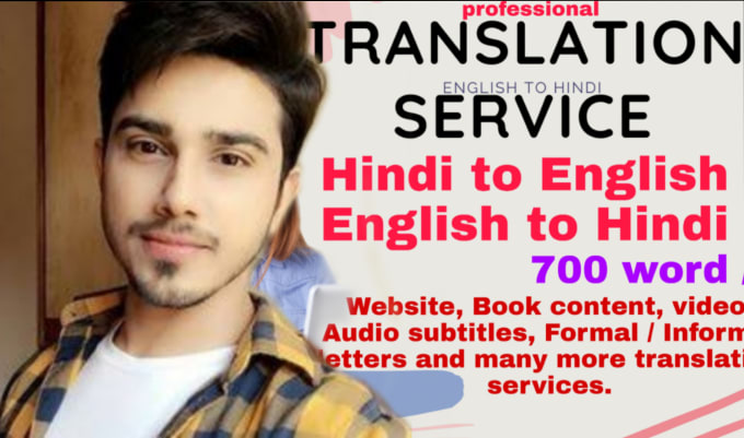 Gig Preview - Translate, transliterate english, hindi, urdu and voice over poster making