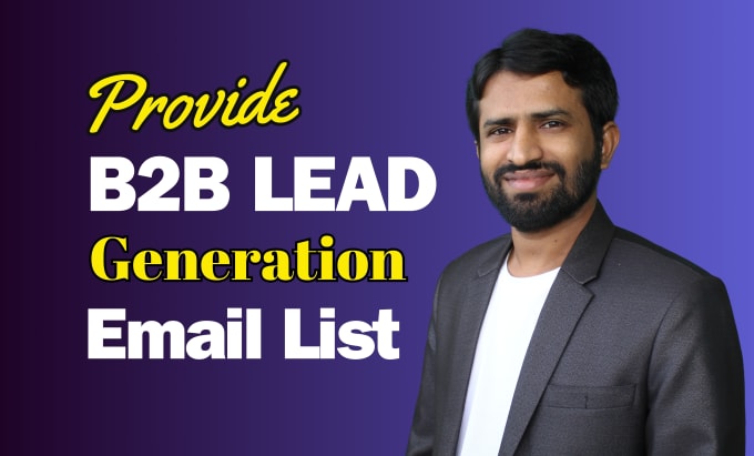 Gig Preview - Do b2b lead generation email list building for any industry