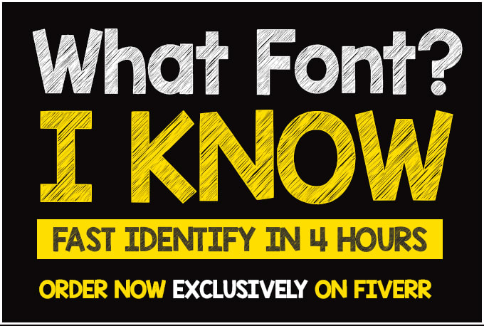 Gig Preview - Identify or find font from any logo, image, pdf, website