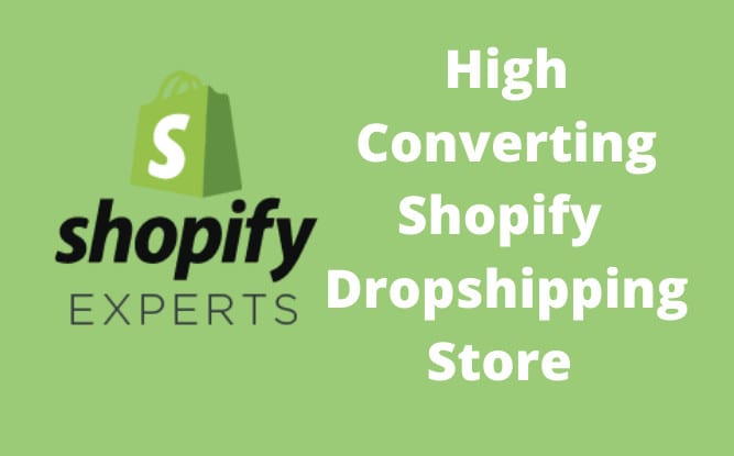 Gig Preview - Build a high converting shopify dropshipping store website