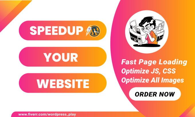 Gig Preview - Our agency will speed optimize your wordpress website in 8 hours