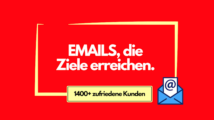 Gig Preview - Write emails in german that reach your goals