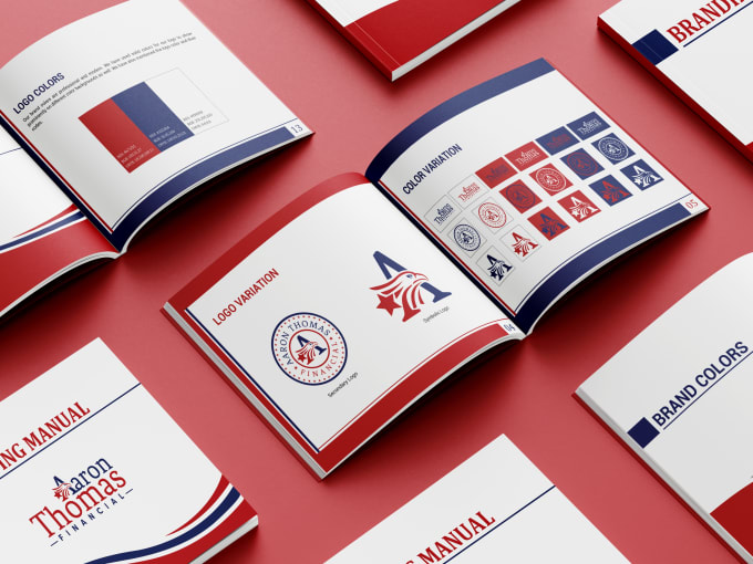 Gig Preview - Design a professional logo and brand style guide book identity