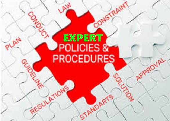 Gig Preview - Write policy and procedure or sop for your business concern