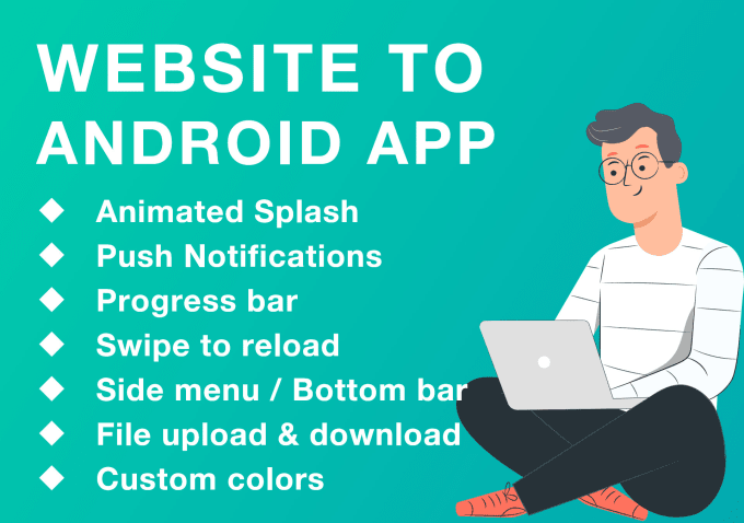 Gig Preview - Convert your website to android app in one day only