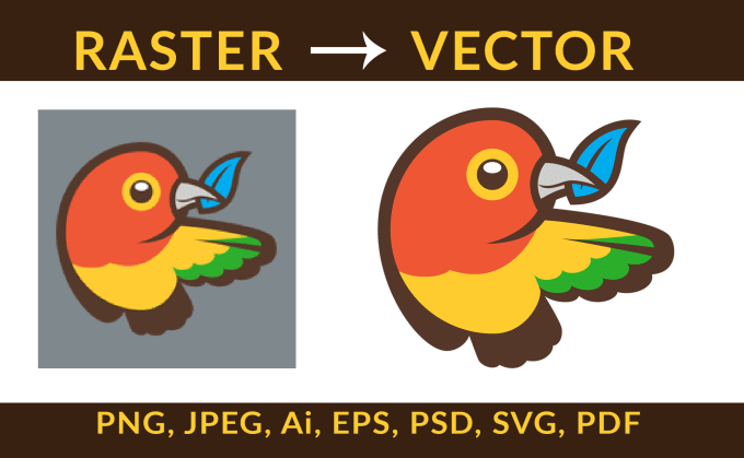 Gig Preview - Redraw or vectorize logo, tracing, convert raster to vector