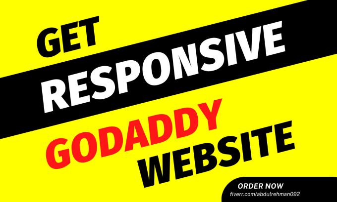 Gig Preview - Design godaddy website with godaddy builder