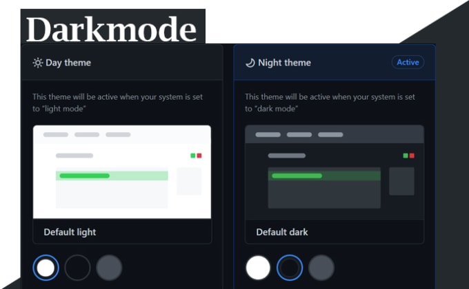 Gig Preview - Build dark mode for your website