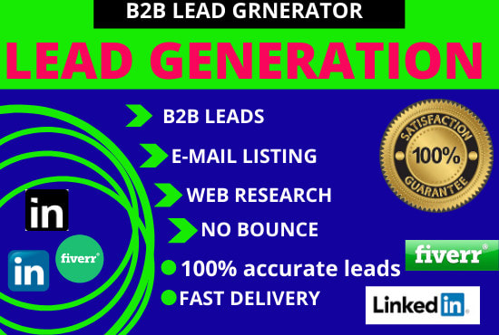 Gig Preview - Provide b2b linkedin lead generation and web scraping