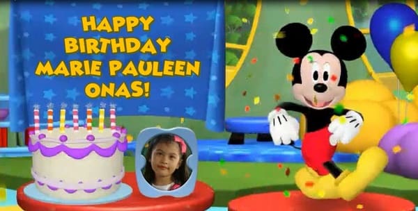 Gig Preview - Create a personalized birthday greeting from mickey mouse