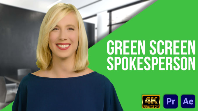 Gig Preview - Film your green screen spokesperson video in HD or 4k