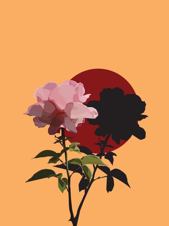 Gig Preview - Create aesthetic flower illustrations