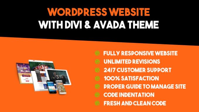 Bestseller - develop a wordpress website with avada, elementor and divi