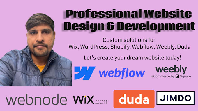 Gig Preview - Design wix, weebly, webnode, jimdo, gator, webflow, duda