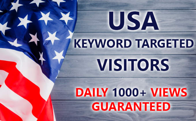 Gig Preview - 30k USA keyword targeted real organic traffic to your site