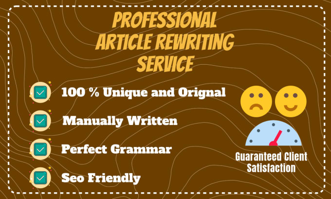 Gig Preview - Manually rewrite articles with copyscape pass guarantee