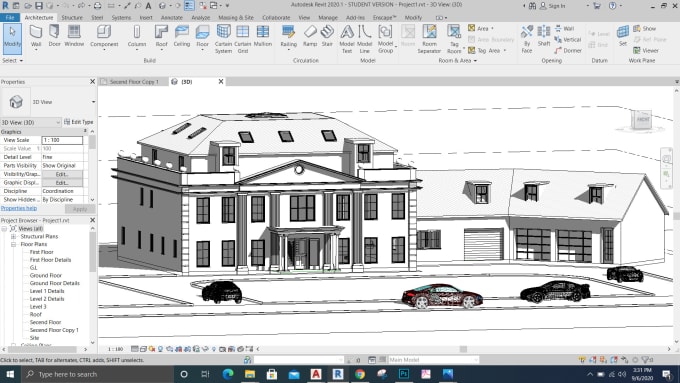 Gig Preview - Our agency will do bim modeling and rendering in revit