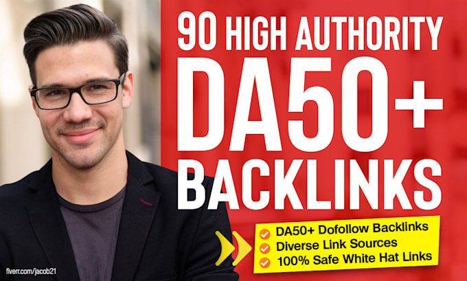 Gig Preview - Do seo backlinks high quality dofollow high da authority link building service