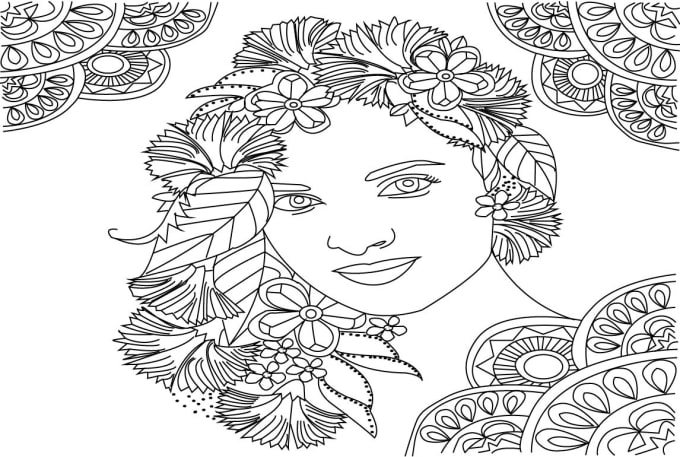 Gig Preview - Do draw coloring book page for children