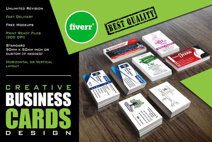 Gig Preview - Design a professional and creative business cards