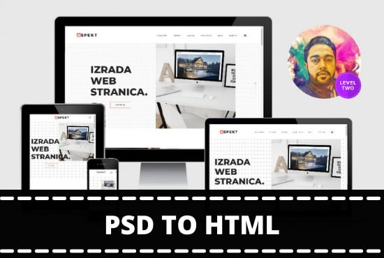 Gig Preview - Convert psd to html, sketch to html, xd to html, bootstrap