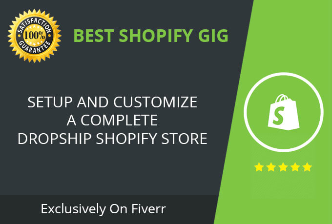 Gig Preview - Build shopify dropshipping store shopify website