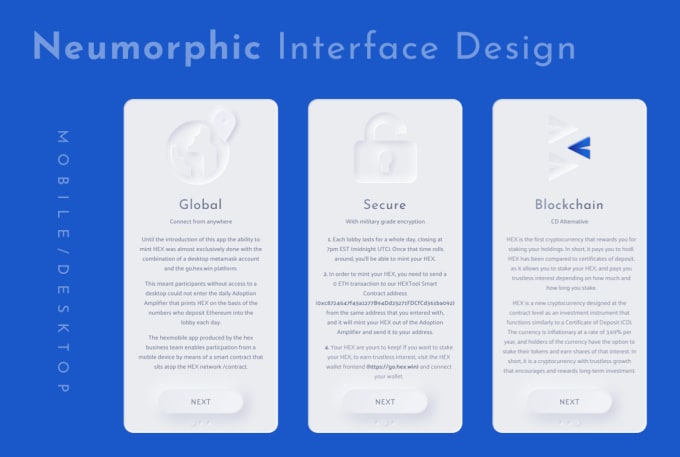 Gig Preview - Design neumorphic UI UX