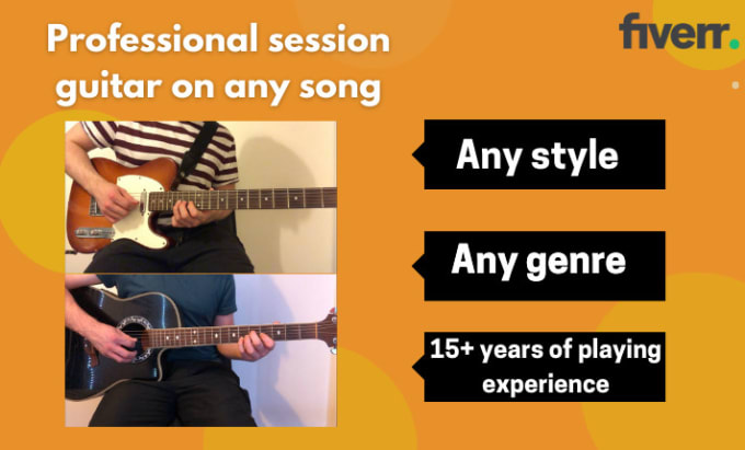 Gig Preview - Be your session guitarist on a song of any genre