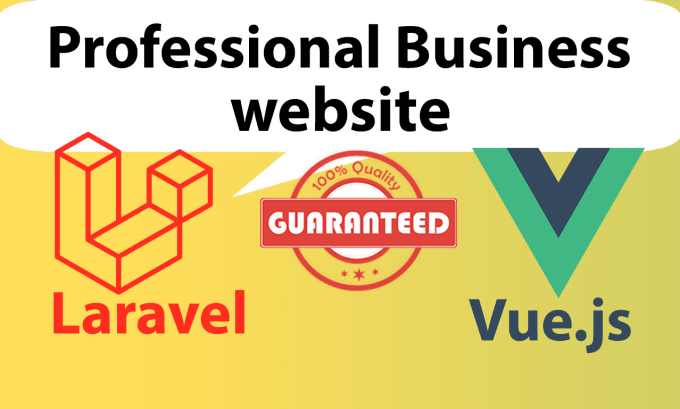 Gig Preview - Create a professional website using laravel, vue3