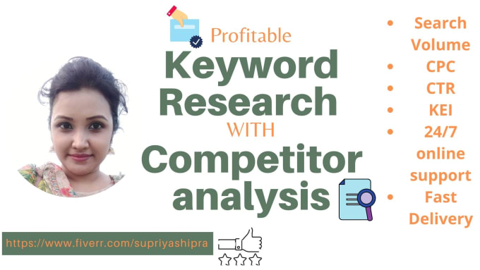 Gig Preview - Do SEO keyword research with wide competitor analysis