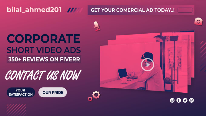 Gig Preview - Create commercial promotional marketing explainer video ad