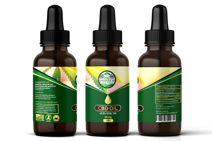 Gig Preview - Do label design, bottle label, cbd label, hemp label design and packaging