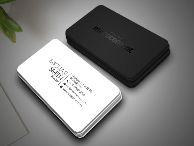 Gig Preview - Design minimalist business card for your business