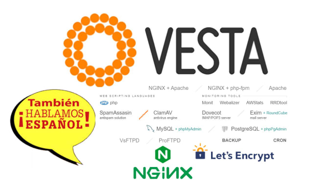 Gig Preview - Install and setup vesta,myvesta,hestia control panel on your server