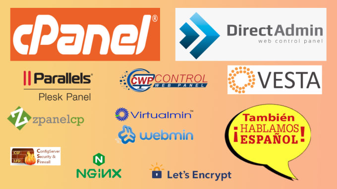 Gig Preview - Install any paid or free web hosting control cpanel directadmin vesta webmin cwp