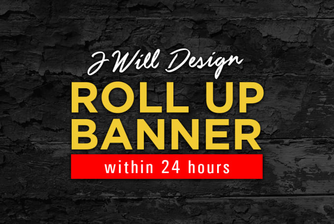 Gig Preview - Design roll up banner, x stand, pop up banner