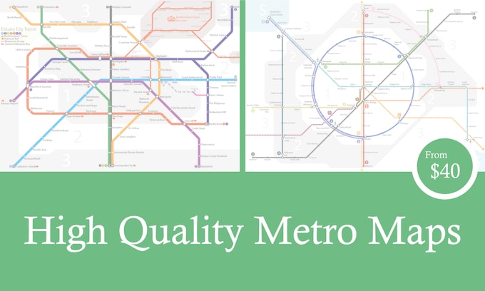 Bestseller - design a custom transit diagram or metro map design for you