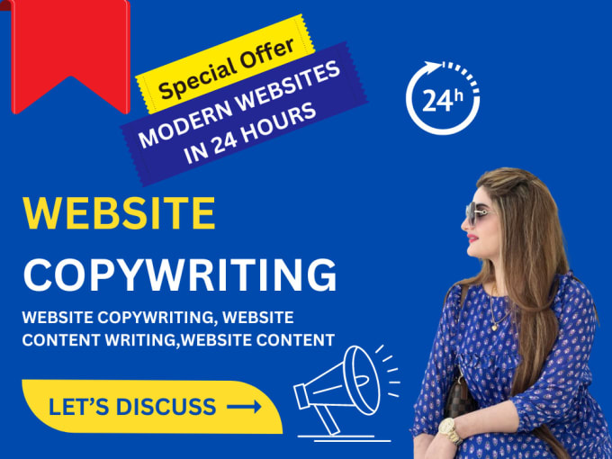 Gig Preview - Do copywriting, website content writer, website content