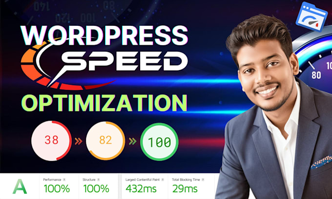 Gig Preview - Do wordpress speed optimization, improve google page speed