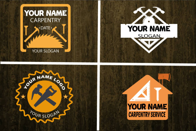 Gig Preview - Design professional carpentry handyman logo in 12 hours