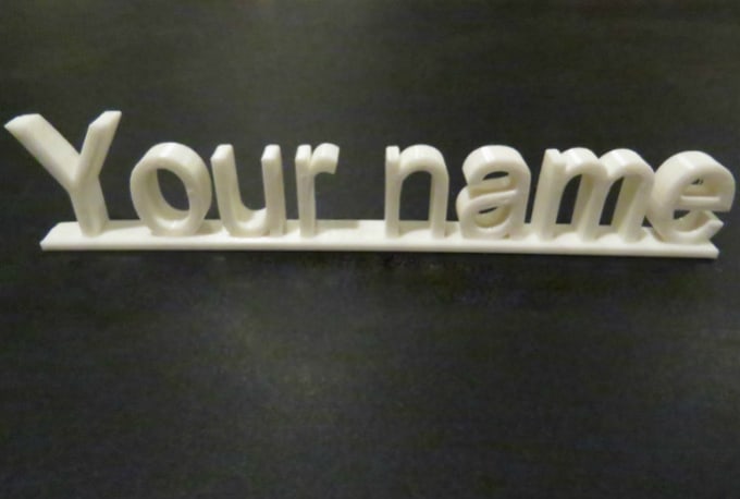 Name In Printed Letters