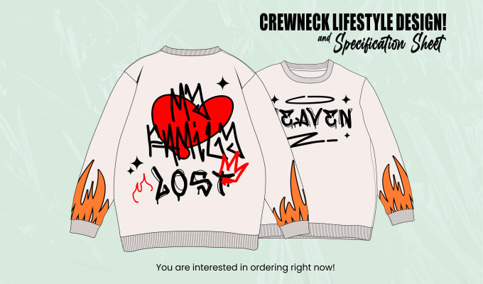 Gig Preview - Design your streetwear brand merch lifestyle crewneck