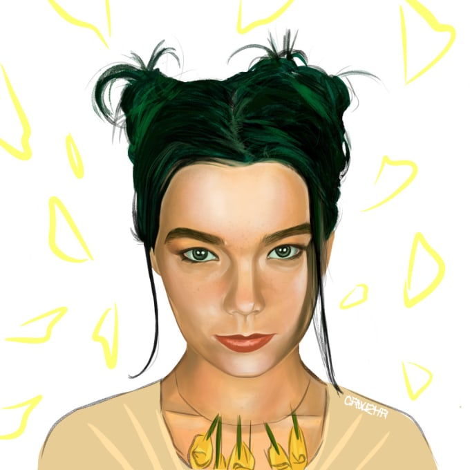 Gig Preview - Illustrate a gorgeous realistic portrait