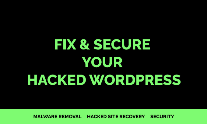 Gig Preview - Our agency will remove malware recover hacked wordpress and security fix