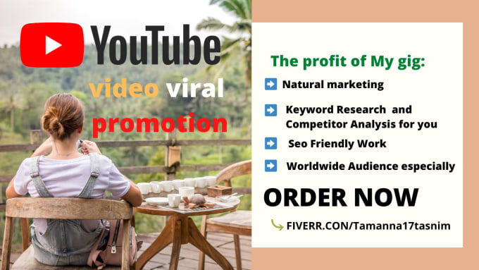 Gig Preview - Youtube channel video viral promotion